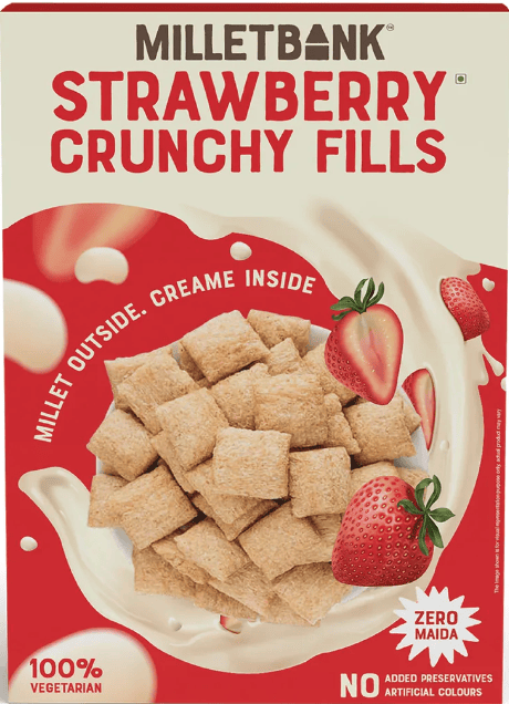 Millet strawberry Crunchy fills Millet strawberry Crunchy fills
